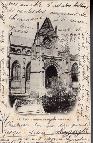 Carte Postale De Mézières (Ardennes) Portail De L' Eglise (Côté Sud)