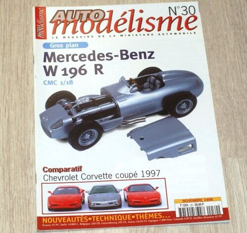 Auto Modelisme 30 Mercedes W196r Chevrolet Corvette