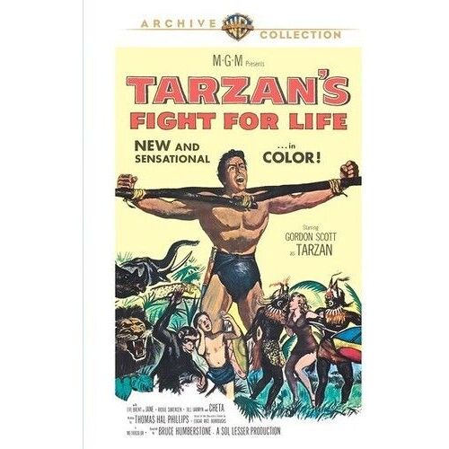 Tarzan's Fight For Life [Dvd] Mono Sound, Widescreen