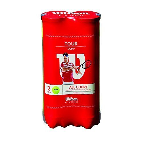 Pack De 2 Tubes 4 Balles Wilson Tour Comp