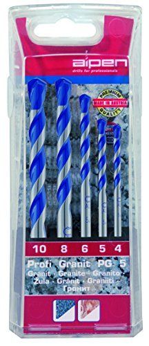 Alpen Granitbohrer-Set 5teilig 25700005100 Zylinderschaft 1 Set