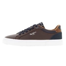 Chaussures Mode Ville Pepe Jeans Kenton Court Brown Marron 2007000041475