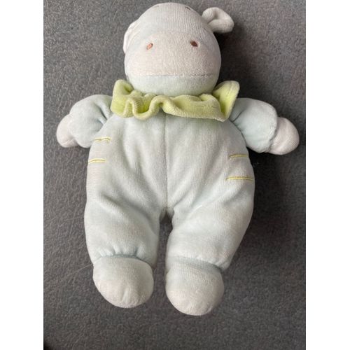 Doudou Peluche Tex Ane Zebre Col Vert 