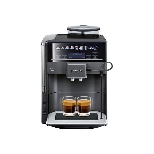 Siemens EQ.6 plus s400 TE654319RW - Machine à café automatique avec buse vapeur Cappuccino - 15 bar - effet métallique noir saphir