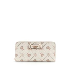 Guess Compagnon / Portefeuille Silia Slg Medium Zip Vanilla Logo GP9890146