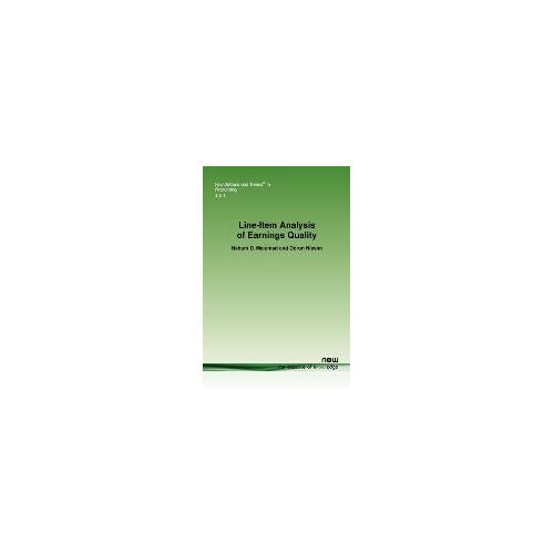 Line-Item Analysis Of Earnings Quality