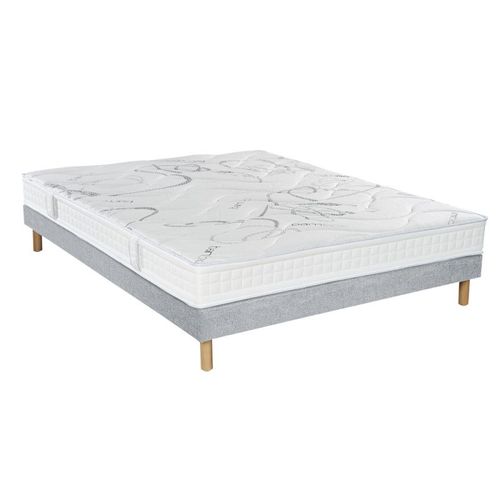 Ensemble Matelas Sommier Tradition Graphic Et Pieds 180x220