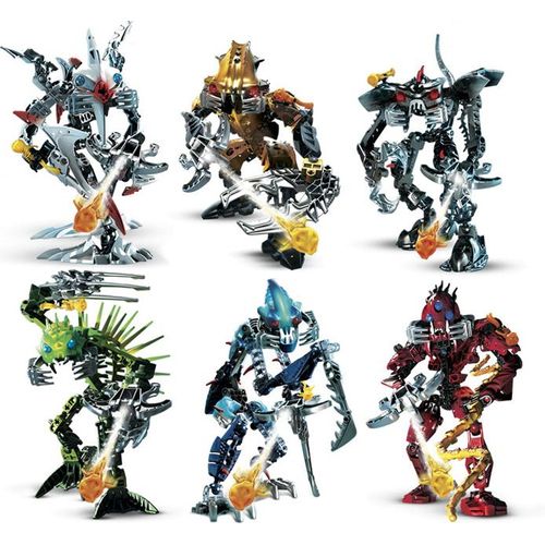 LEGO BIONICLE K8916 Barraki Collection 8916 Takadox 8917 Kalmah 8918 Carapar 8919 Mantax 8920 Ehlek 8921 Pridak