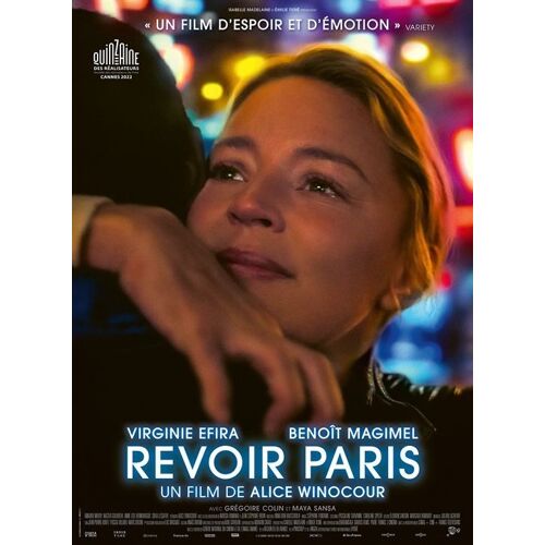 Revoir Paris - Affiche Originale De Cinema - Format 120x160 Cm - Un Film De Alice Winocour Avec Virginie Efira, Benoît Magimel, Grégoire Colin, Maya Sansa, Nastya Golubeva Carax - Annee 2022
