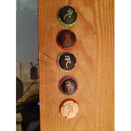 Rare ! Lot De 5 Capsules De Champagne Meme Serie Couleurs Differentes Bernard Robert