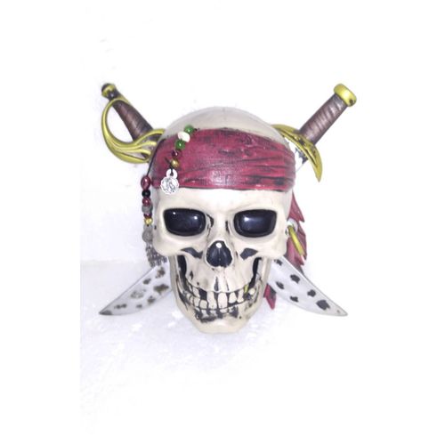 Crâne Jack Sparrow Pirates Des Caraïbes Détecteur Mouvement Disney Collector Décoration Murale