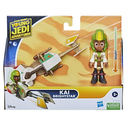Hasbro Star Wars Les Aventures Des Petits Jedi Kai Brightstar Et Speeder Bike