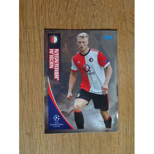 Image N°404 Panini Foot Champions League 2017 2018 - Nicolai Jorgensen -Feyenoord-