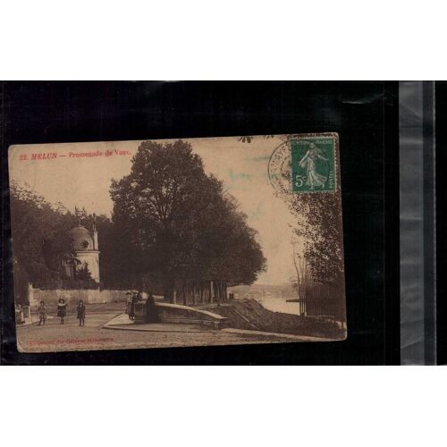 Carte Postale Melun Promenade De Vaux (Coll Gal Melunaises 22 ) En L'état Sur Les Photos
