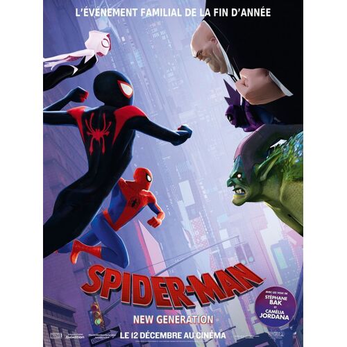 Spider-Man New Generation Véritabe Affiche De Cinéma 120x160 Cm Pliée 120 X 160