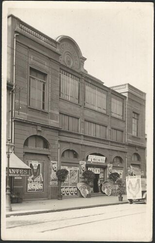 Fa?ade Cin?ma 1929 Cristal-Palace Lyon 104 Avenue Des Fr?res Lumi?re - 1 Carte-Photo Postale 14x9 Cm Originale 1929 - Affiche Du Film De Cin?ma Les Ailes Avec Clara Bow ; Charles Rogers, Gary Cooper