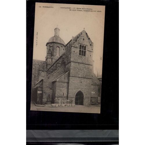 Carte Postale Coutances De Style Roman En L'état Sur Les Photos