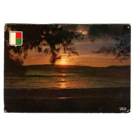Carte Postale - Coucher De Soleil Sur La Mer - Fort Dauphin - République Malgache