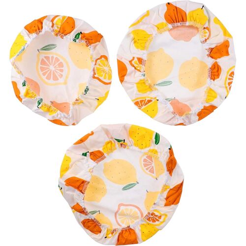 Lemon - Couvercles Élastiques Pour Aliments - Set De 3 Couvercles Réutilisables Pour Plats