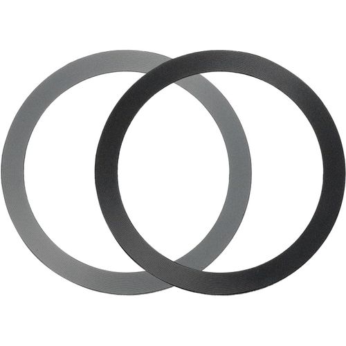 KALANKA-Lot de 2 anneaux d'adaptation magnétiques, kit de conversion universel magnétique sans fil pour coque de téléphone, noir, gris