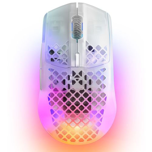 SteelSeries  AEROX 3 WIRELESS GHOST - Souris gamer filaire ultra légère - Blanc