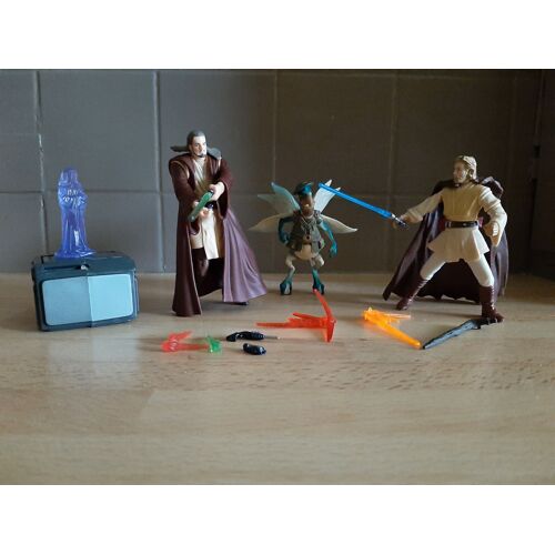 3 Figurines Star Wars : Obi-Wan, Qui-Gon Jinn, Watto