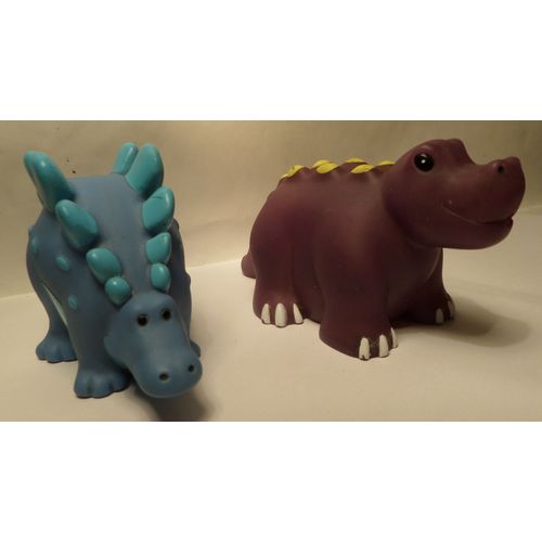 Lot De 02 Figurines De Bain Dinosaures - 1999