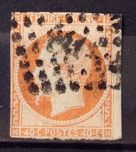 Napoléon - Empire Franc - Nd - 40c Orange (Joli N° 16) Obl - Cote 20,00 - France Année 1853 - N23802