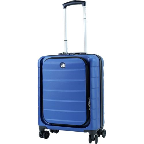 KALANKA-Valise Taille Cabine Rigide INOVA-2.1E avec Compartiment pour Ordinateur15 (55cm) Garantie 2 Ans 100% ABS Port USB (Bleu (Blue), (Cabine) S ¿ Small ¿ 40L ¿ 55x40x20cm ¿ 2.7kg)