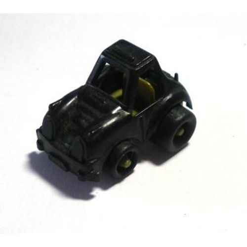 Figurine "Nestlé / Nesquik" - Petites Voitures 2 / Voiture Type 2, Couleur Noire, Châssis Doré