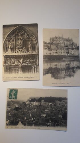 Lot De 3 Cates Château D'amboise