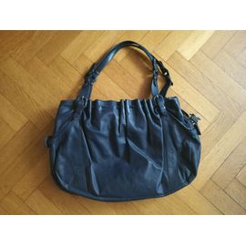 Sac à main Le Tanneur Mathilde cuir bleu marine