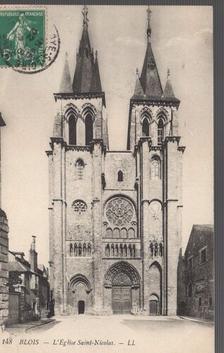 Carte Postale De Blois (Loir Et Cher) L' Eglise Saint-Nicolas