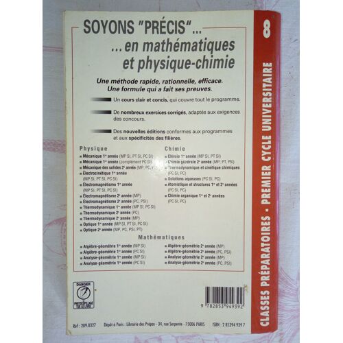 Precis De Physique - Tome 8, Electromagnétisme, Cours Et Exercices Résolus
