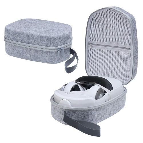 Sac De Rangement Portable Pour Lunettes Vr, Poignée, Accessoires, Étui De Voyage Étanche Et Antichoc, Compatible Pour Oculus Quest 2
