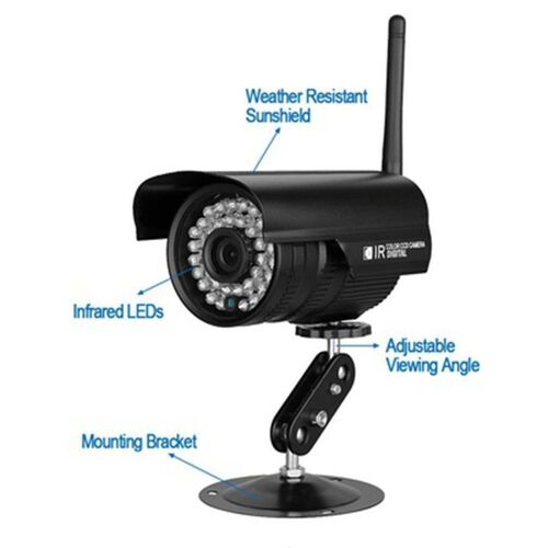 Caméra de surveillance sans fil IP WiFi 720p, 1.0 mégapixels, étanche, pour la détection de mouvement Mobile