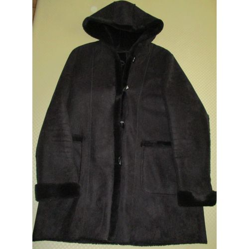 Manteau Noir Avec Capuche Taille 54/56