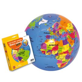 Globe Terrestre Gonflable Éducatif - Trousselier