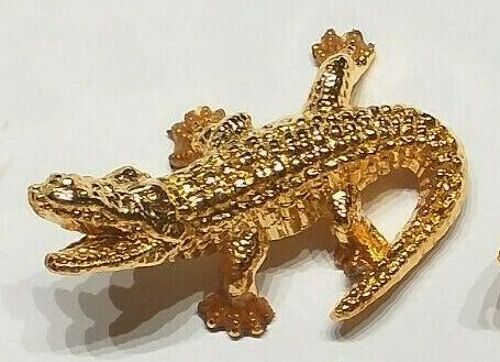 Fève Crocodile - Série Dorée Les Animaux Sauvages