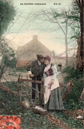 Cpa - 1906 La Barriere Commune - Carte Ecrite Et Timbree- Editions Eld