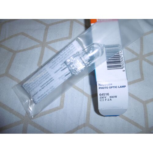 AMPOULE LAMPE OPTIC PHOTO HALOGEN 230V. 300W. OSRAM 64516