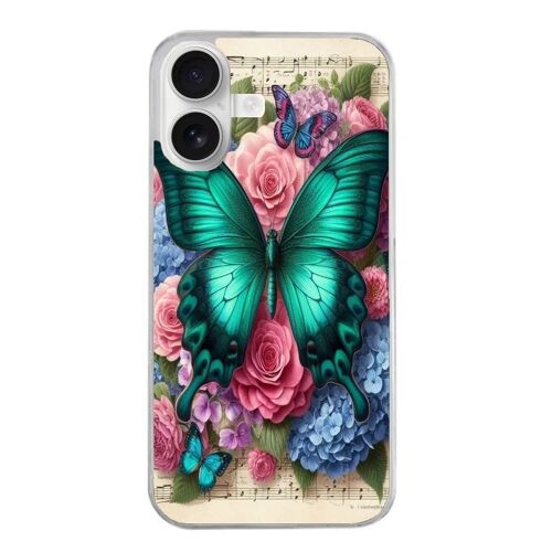 Coque Pour Iphone 16 Motif Papillon Music