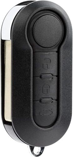 Coque De Clé 3 Boutons Clé Compatible Avec Les Modèles De Voiture Fiat Grande Punto, Evo, Panda, Bravo, Stilo, 500 L Et Lancia Y, Delta Musa