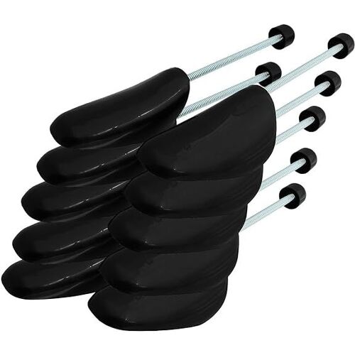 Lot De 5 Paires Embauchoirs En Plastique, Forme Chaussure, Adaptables Jusqu?À La Taille Adaptable 38-44, Noir