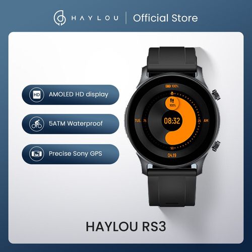 Haylou ? Monte Connect Rs3 Ls04 Pour Hommes Et Femmes, E Tanche 5atm, Gps, Écran Amoled, 14 Modes De