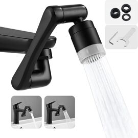 2 Mousseurs De Robinet Pivotants 360° – Rallonge Universelle En ABS Chromé, économie D’eau Certifiée Watersense