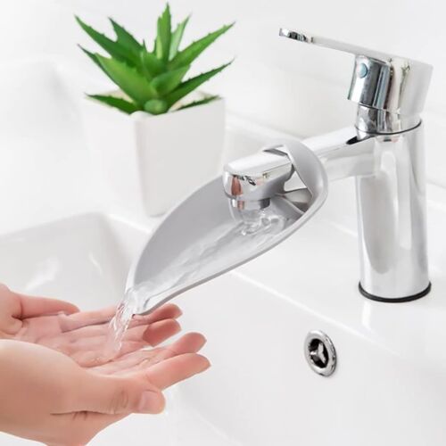 Extenseur de Robinet en Silicone, Enfants Extension du Robinet Extension du pavillon Extension pour sécurité de Salle de Bain Gris, extenseur Robuste