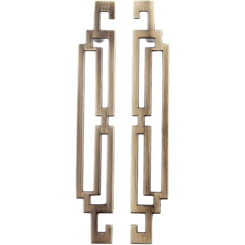 Lot de 2Poignées de Porte, Poignées de meuble 128mm, Poignées de Placard de Style Européen, Bouton de Meuble Tiroir rétro vintage (couleur - bronze antique)