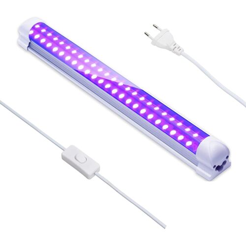 Eleganted 395nm 10w Tube Led Lumière Noire, 48leds Barre De Lumières Uv, Lumière Dj Disco, Black Light Pour Halloween Noël Soirée Body Painting Peinture Maquillage Fluo