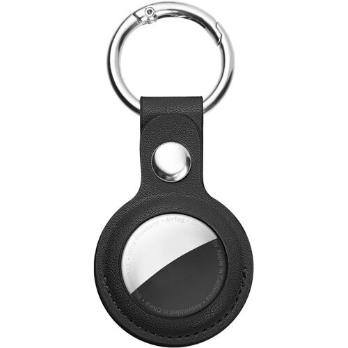 Airtag Étuis De Protection En Cuir, Airtag Porte Clé, Étui Anti-Rayures Portable Pour Airtags, Housse De Protection Airtag Key Finder Pour Clés, Enfants, Animaux De Compagnie (Blanc)